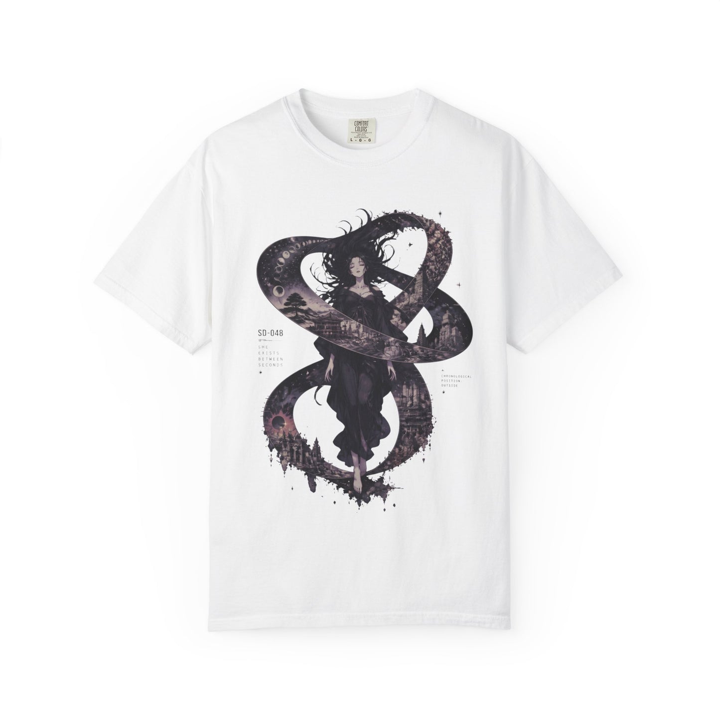 SD-048 SHE EXISTS BETWEEN SECONDS T-SHIRT
