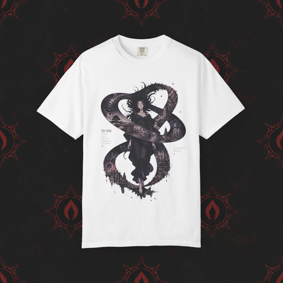 SD-048 SHE EXISTS BETWEEN SECONDS T-SHIRT